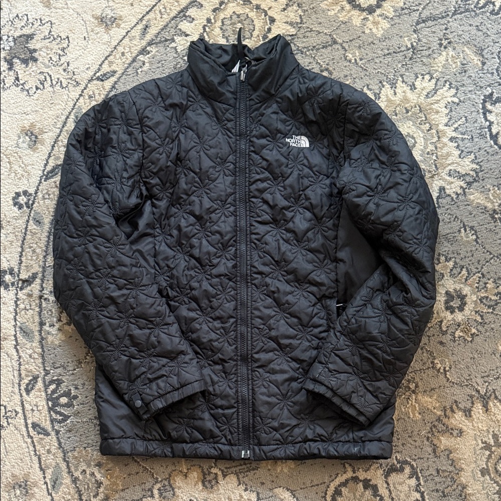 The North Face Kids Black Puffer Jacket (thin)